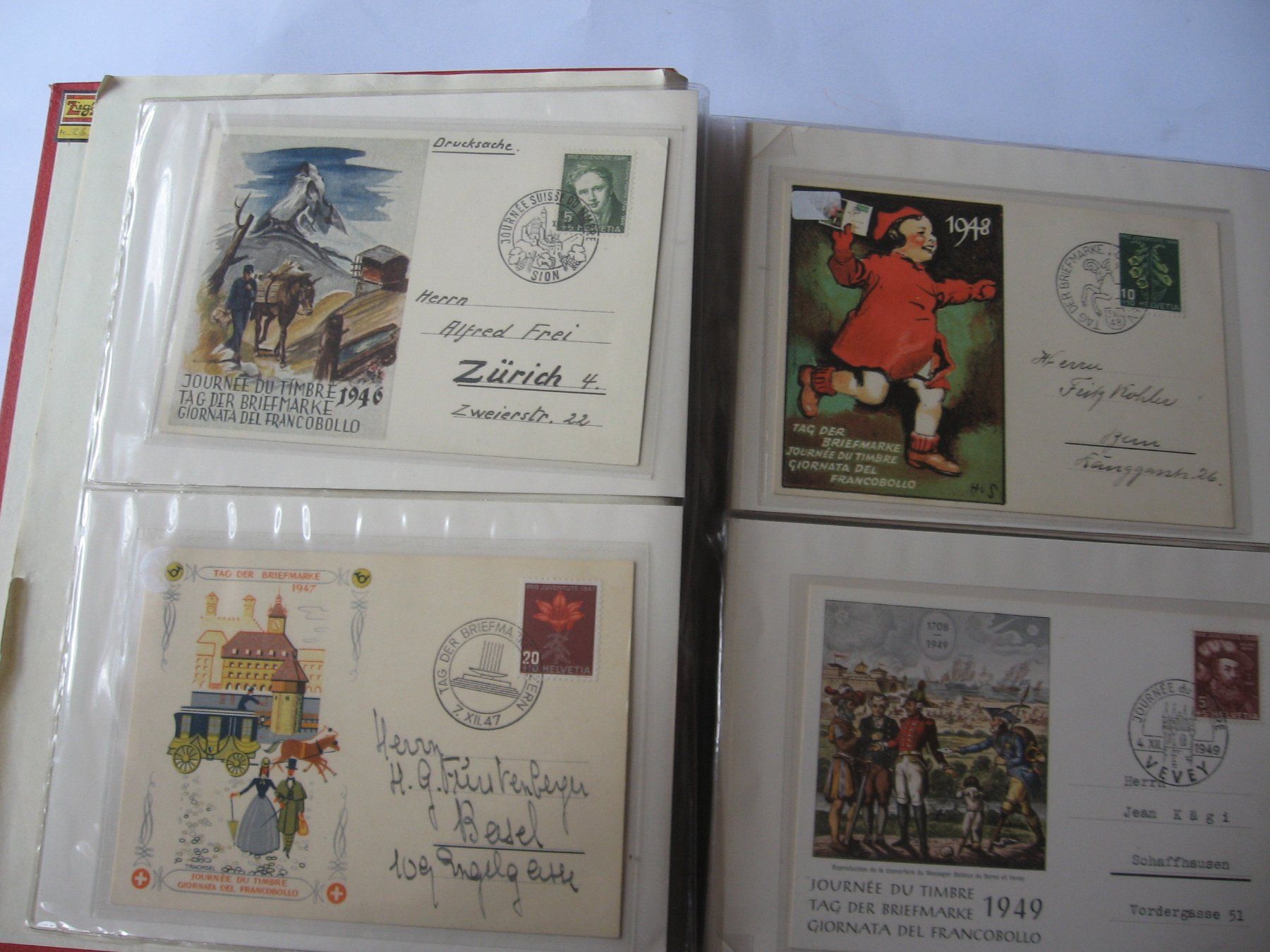Tutti i francobolli: Album mit Tag der Briefmarkenbelegen – Usato da Nürensdorf venduto da Misterq 2