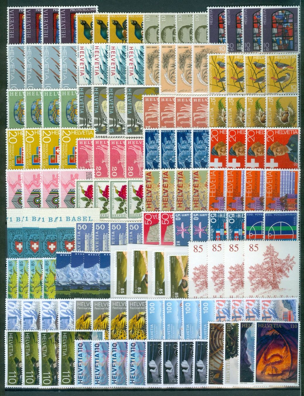Alle Briefmarken: ab 1960 Schweiz Frankaturware – Gebraucht aus Zürich von yago-rot