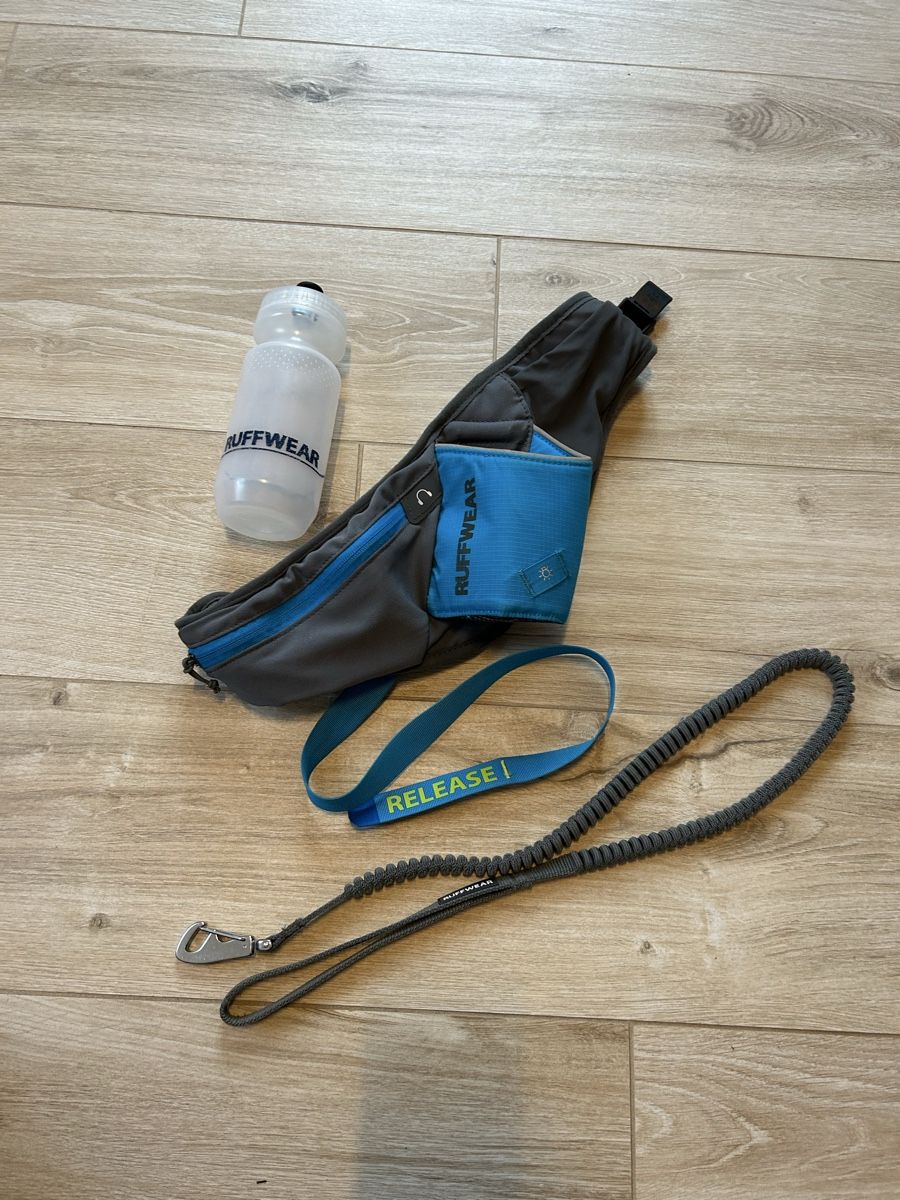 Ruffwear Leine & Halsband: RUFFWEAR Trail Runner System grau Hüftgurt + Leine – Gebraucht aus Orpund von dionaea14 2