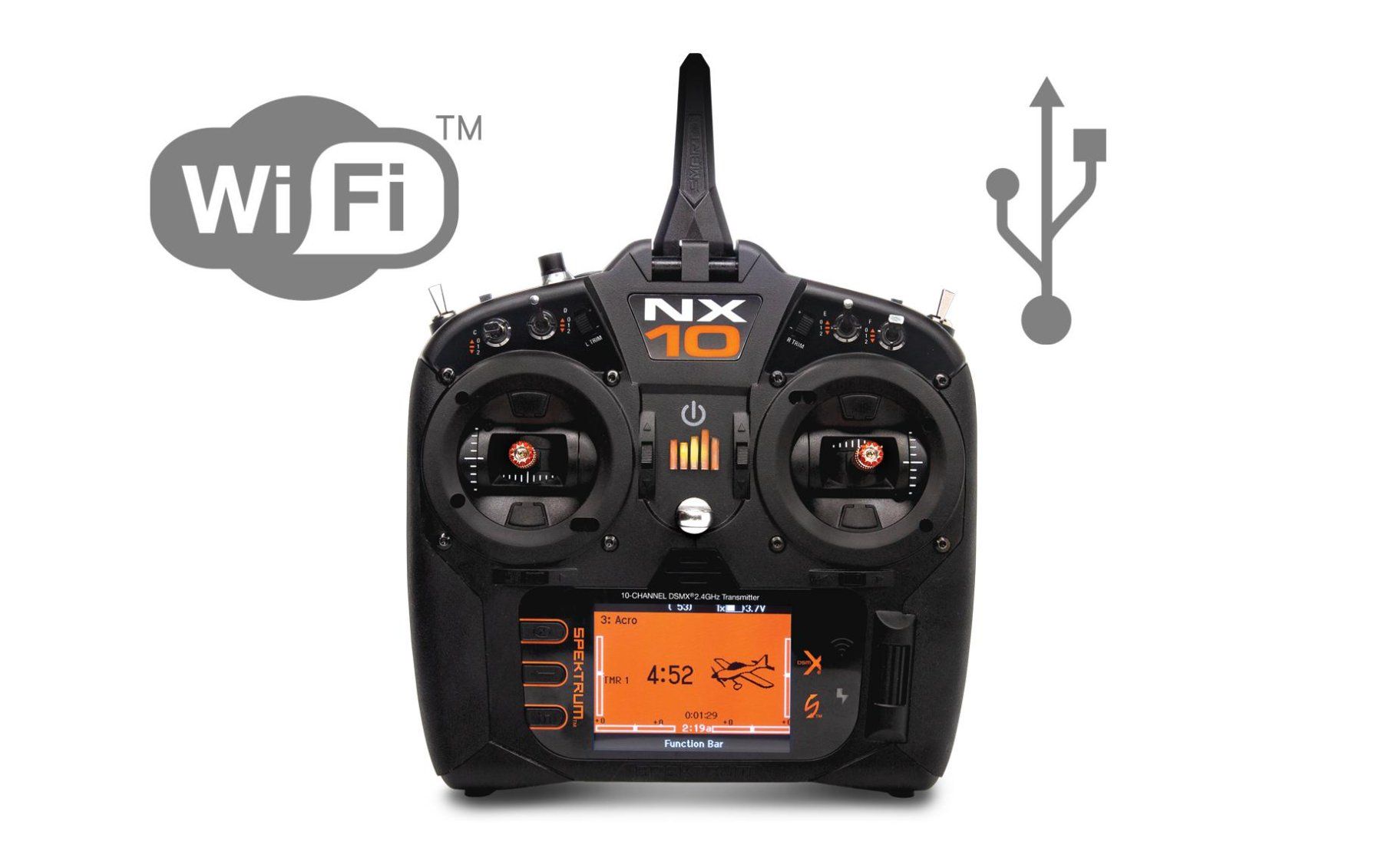 Spektrum Fernsteuerungen: SPEKTRUM NX10 DSMX EINZELSENDER – Neu und originalverpackt aus Balsthal von Jetline 2