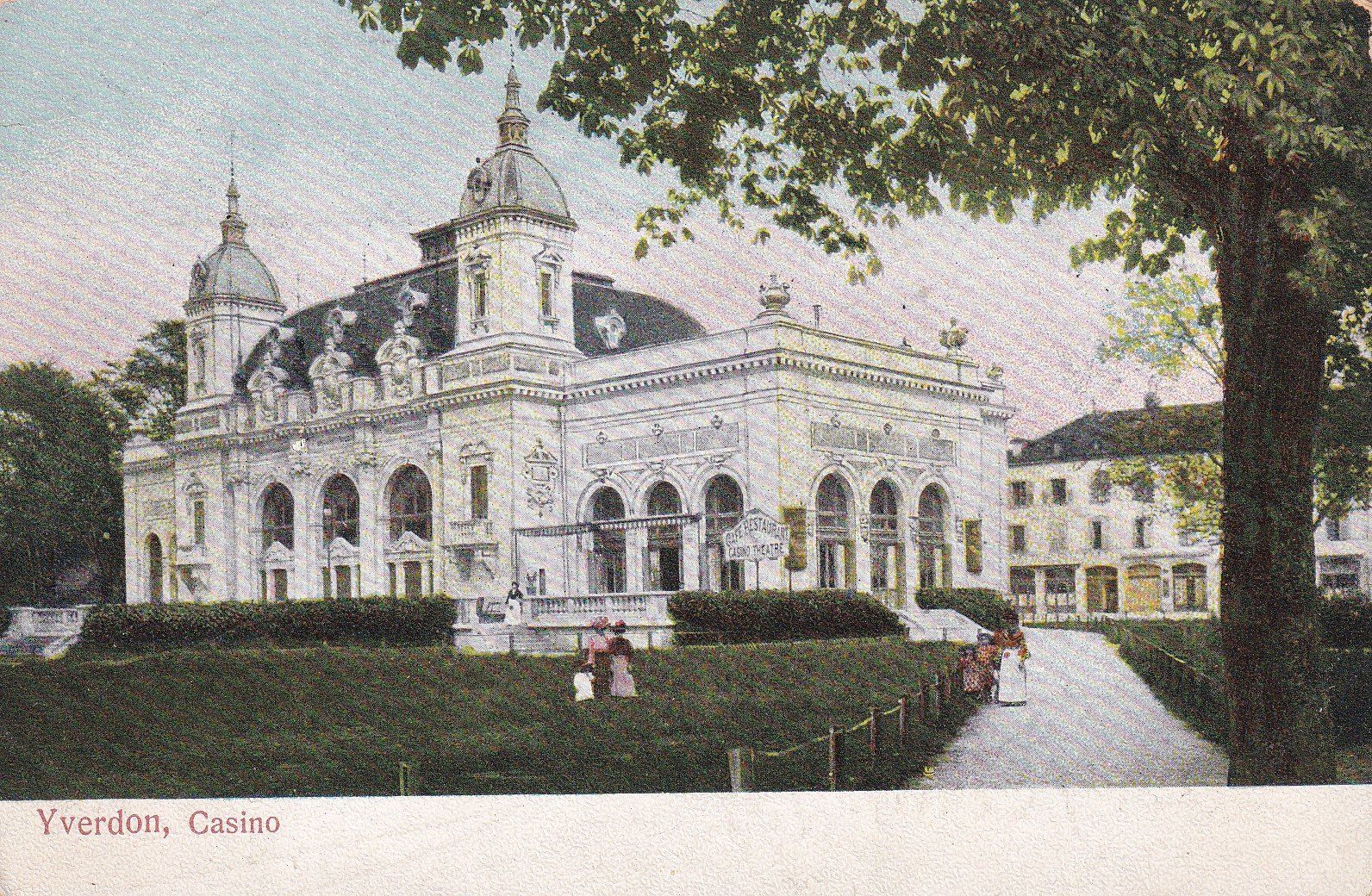 Ansichtskarten: Yverdon Casino  1915 – Gebraucht aus Cormoret von Pascalll2001