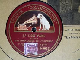 Emma Liébel - 5 Disques 78 tours Saphir et aiguille  Shellac