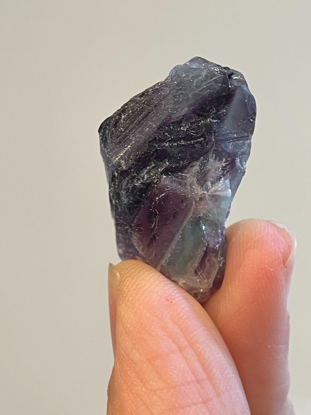 Mineralien & Heilsteine: Regenbogenfluorit Rohstein Ca.2cm – Neu (gemäss Beschreibung) aus Schiers von sisikristall 1