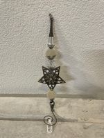 Deko-Anhänger Stern Vintage-Stil | 25cm | Metall Glas NEU