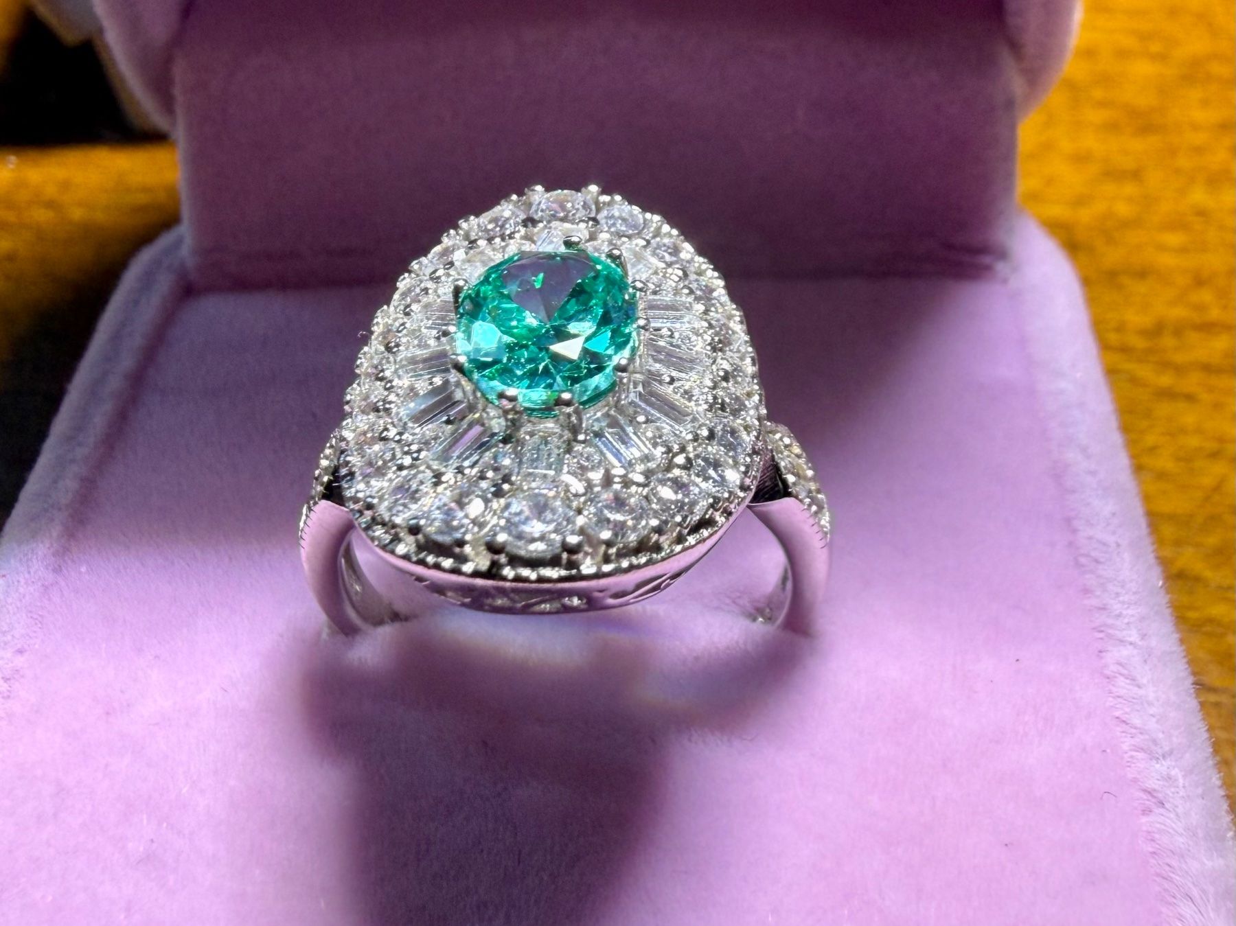 Anelli: Bague Aigue-marine – Nuovo e nell'imballaggio originale da St-Maurice venduto da Sandrinette123 3