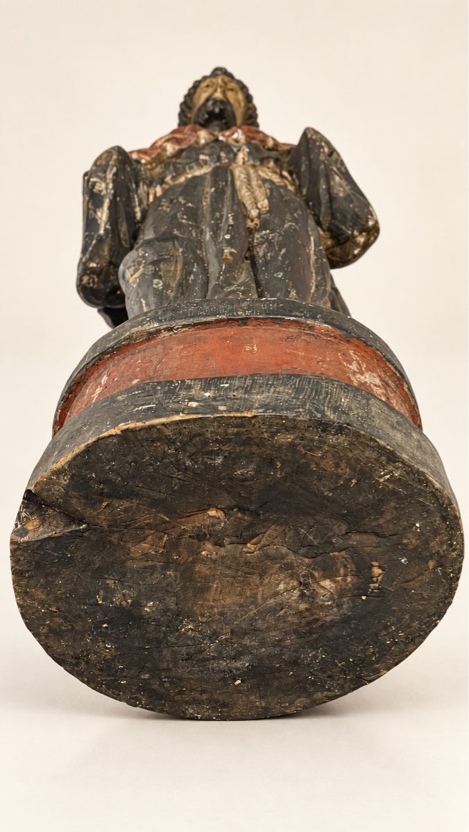 Sculture & Statue: Antiker Heiliger oder Franziskanermönch aus polychromem Holz – Usato da Locarno venduto da Osvaldo61 8