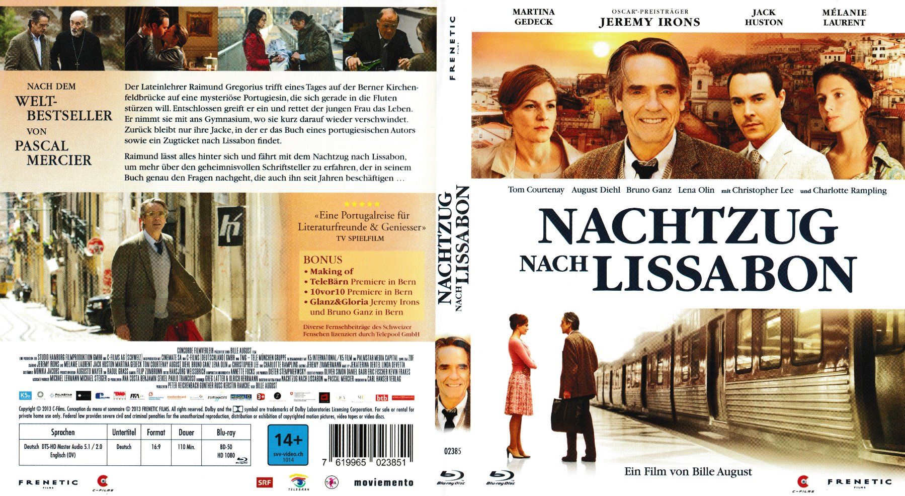 Alle DVDs: Blu-Ray - Nachtzug nach Lissabon – Gebraucht aus Langnau am Albis von MediaRescuerKeLoX