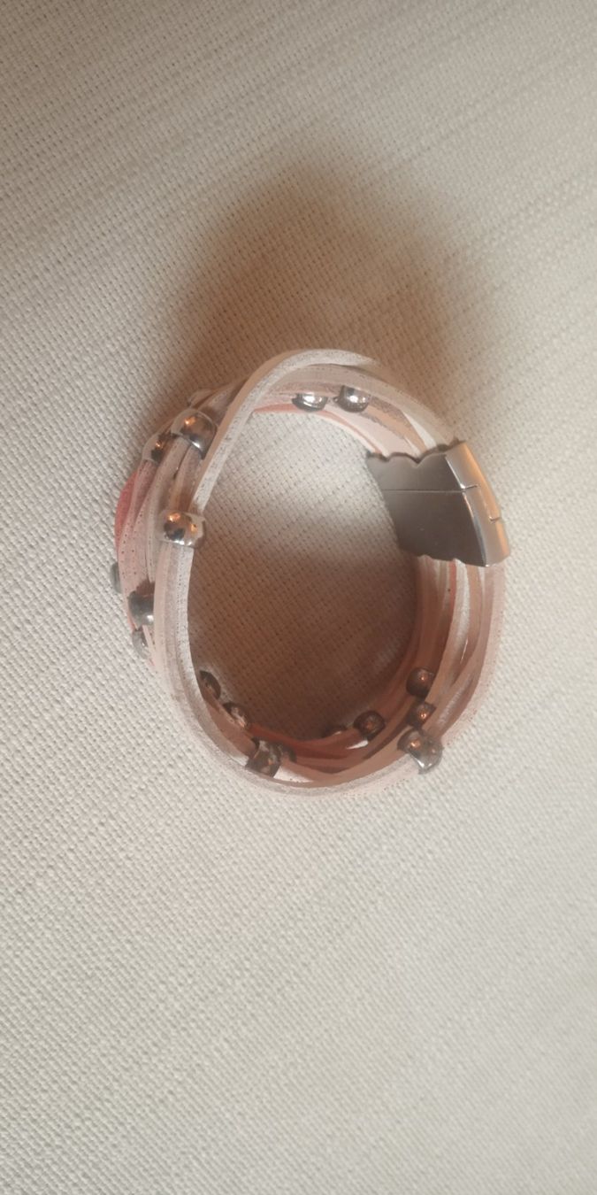 Bracciali & Braccialetti: Bracelet cuir ou imitation cuir avec perles – Usato da Montreux venduto da Art_et_antiquites 5