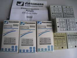 Viessmann Elektronisches Relais 2x 2UM, 8 Stück,  5552