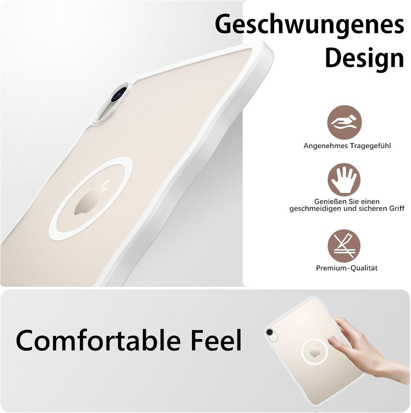 Covers & Borse: iPad Mini 6/7 Hülle MagSafe Slim weiss – Nuovo e nell'imballaggio originale da Suhr venduto da SchnapperCH 6