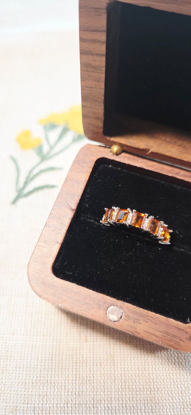 Anelli: NEW - S925 Citrine Ring (Adjustable) – Nuovo (secondo la descrizione) da Zürich venduto da cin_wcf6 4