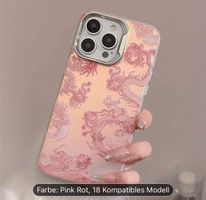 NEU Pinke iPhone 13 Hülle mit Drachenmuster