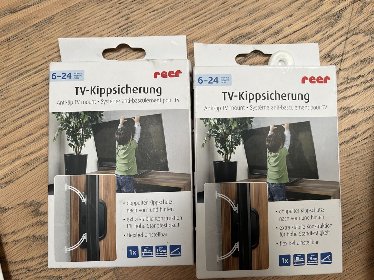 Supporti a parete: TV kippsicherung, plus diverses – Nuovo e nell'imballaggio originale da Wettswil venduto da Cicerocaesar