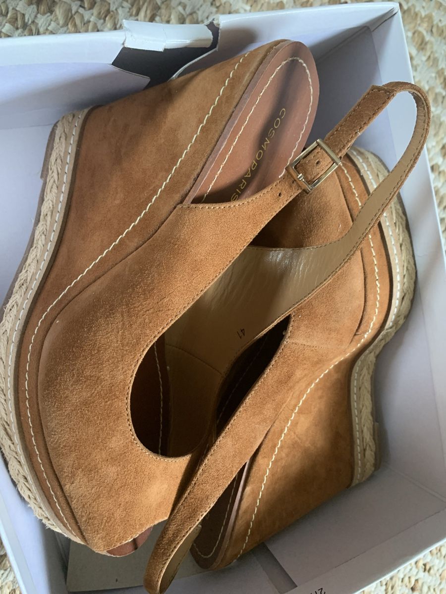 Scarpe da donna: COSMOPARIS sandales plate-forme cognac 40/41 – Nuovo e nell'imballaggio originale da Nyon venduto da ikel78 2
