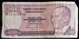TÜRKEI 100 LIRA 1983/1984