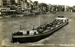 Basel - Rheinschifffahrt CAUCASIA c1955