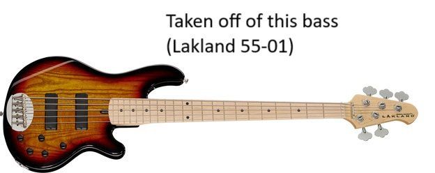 Strumenti musicali: Bartolini MK1 5 string Pickups and Preamp – Usato da Gossau SG venduto da MihaiEngineer 6