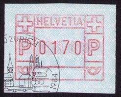 ATM 6_8000 ZÜRICH_Sonder-O NABA-ZÜRI 84_Einschreib-Wert 0170