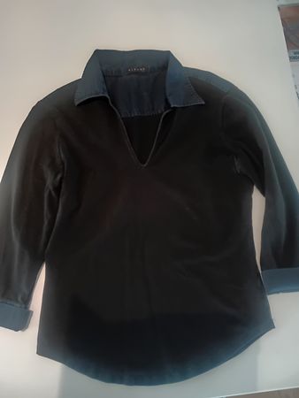Black Sisley elastic Shirt Size M or L (marked L