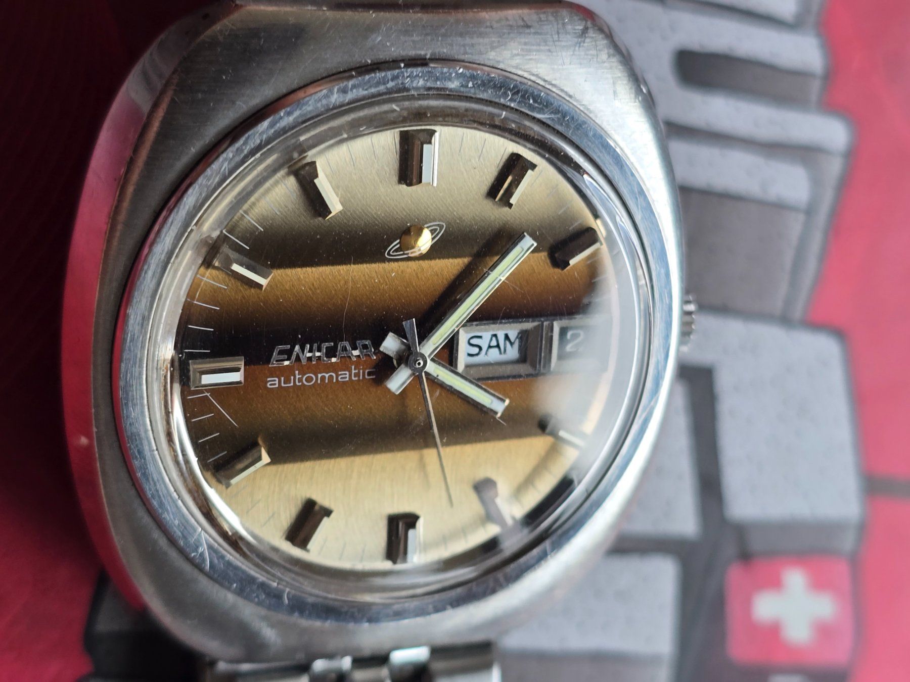 Enicar Orologi: 341 Enicar Automatic Day Date – Usato da Muri AG venduto da Corredor 2