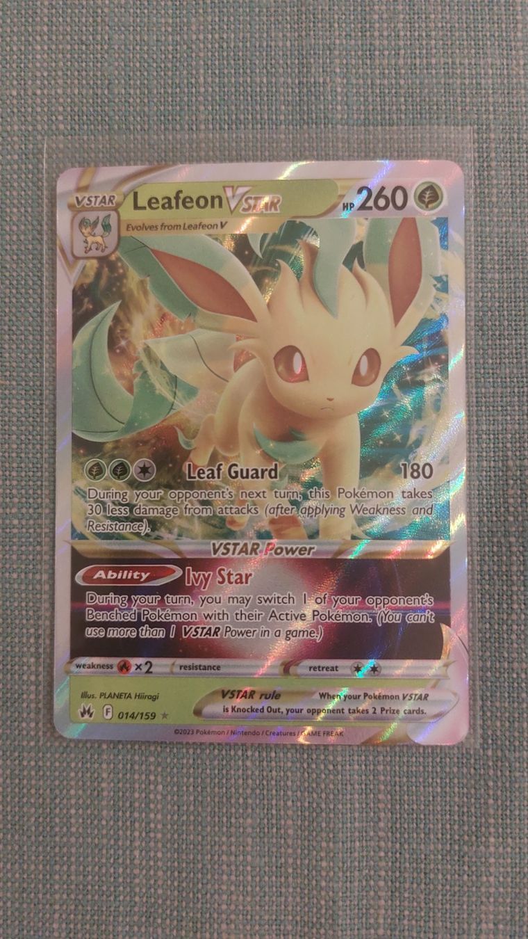 Pokémon Carte collezionabili: Leafeon Vstar Crown Zenith – Nuovo (secondo la descrizione) da Bellinzona venduto da Pagur