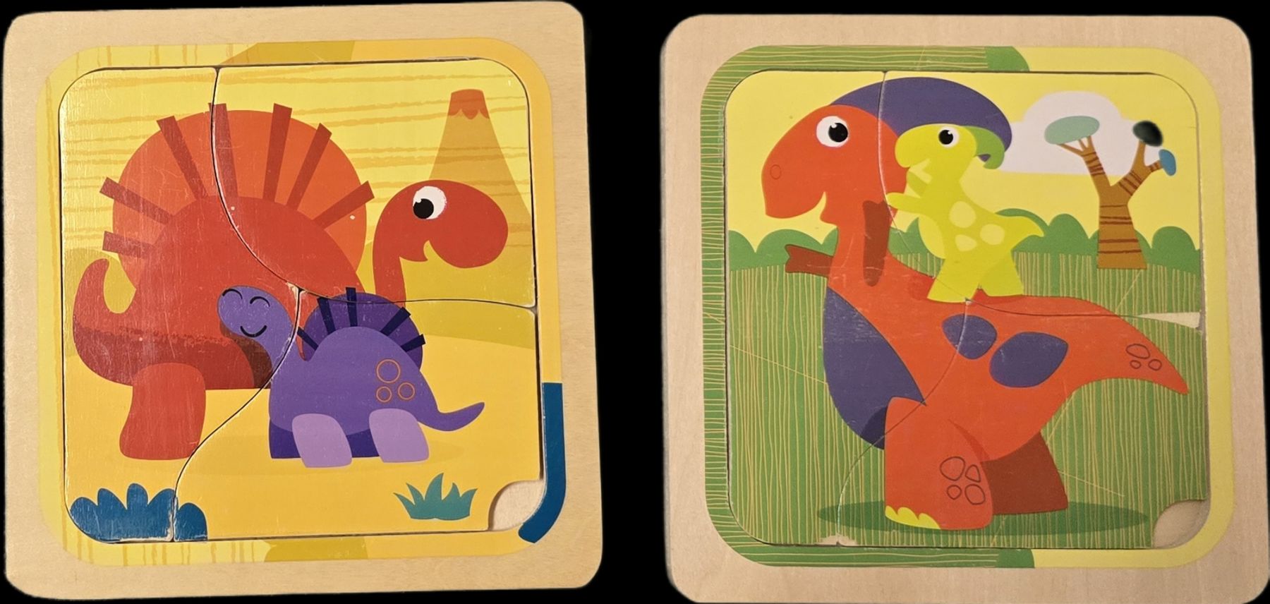 Puzzle: Holzpuzzle Dinosaurier 2er Set – Usato da Teufenthal AG venduto da thuzsu