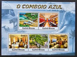 Guinea Bissau-Mi 6554-6558 ** Klb. (2013) Eisenbahn