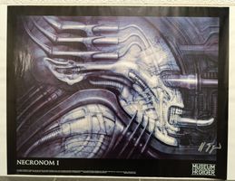 H.R.Giger/Affiche NECRONOM I, signée de la main de l'artiste