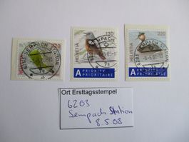 Voll Ort Ersttagsstempel 6203 Sempach Station