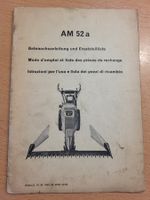 Aebi Motormäher AM52 Ersatzteil und Bedienungsanleitung