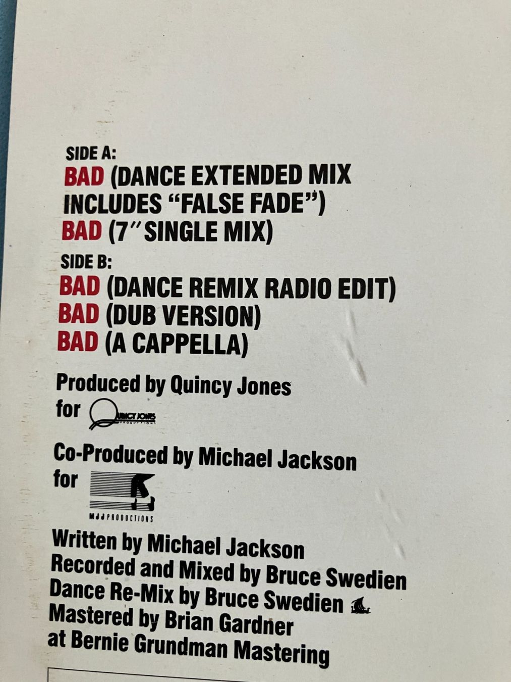 Dischi in vinile: Michael Jackson – Usato da Aarwangen venduto da Jukebox3 3