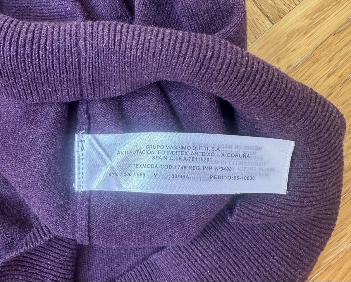 Massimo Dutti Maglioni & Felpe: Massimo Dutti Cotton - Cashmere Pullover lila/violet Gr. M – Usato da Zürich venduto da alex124 2