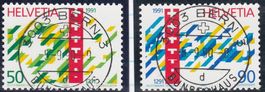 799+800 FD-Vollstempel vom Ort, 5.9.90, 3003 Bern 3