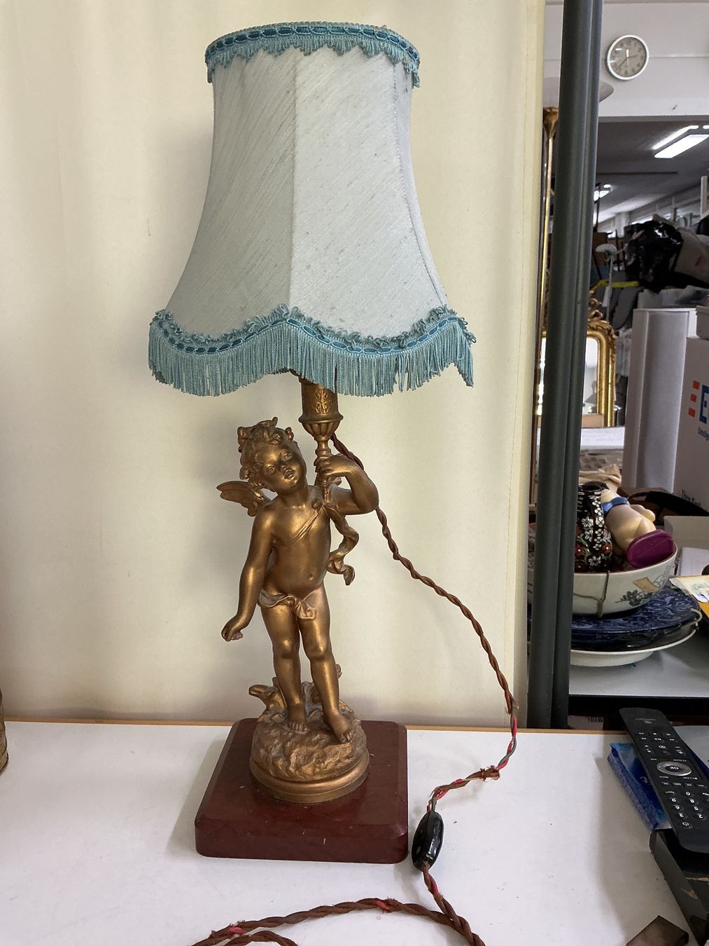 Sculture & Statue: Tischlampe mit Putti von Moreau – Usato da Bern venduto da vielerart