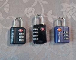 3x Koffer Reise Zahlenschloss