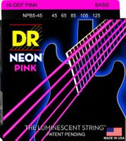 DR Electric Bass Strings:NEON Pink 5-String @ 45-125