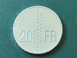 1992 Gertrud Kurz 20 Franken
