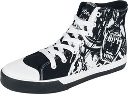 Sneaker high schwarz/weiß 
