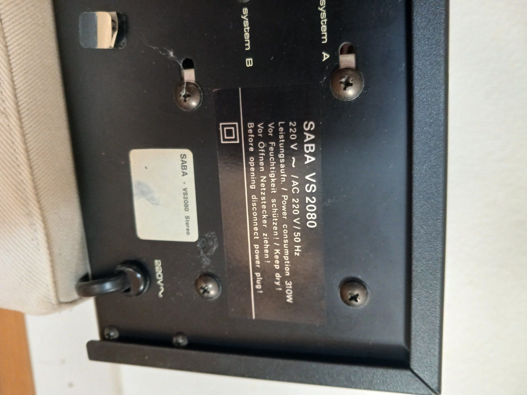 Saba Verstärker: Amplificateur SABA VS2080 – Gebraucht aus Fontaines NE von Dimeh 3