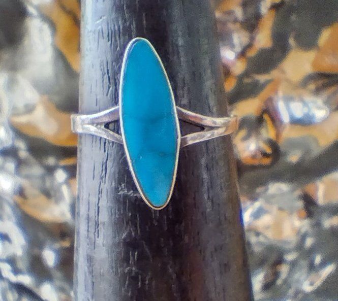 Anelli: RING MIT TÜRKIS IN 925 SILBER – Usato da Romanshorn venduto da BoutiqueA 5