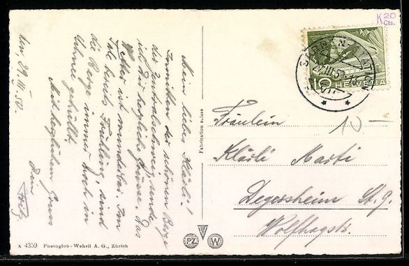 Cartoline postali: AK Saanen, Blick zum Pilatus – Usato da Berlin venduto da bartko-reher 1