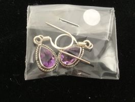 Ohrhänger Amethyst in Silber 925