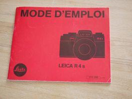 LEICA LEITZ R4-s  Bedienungs-Anleitung Manual Instructions