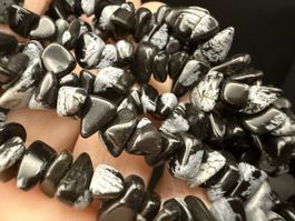 Halskette Schneeflocken-Obsidian