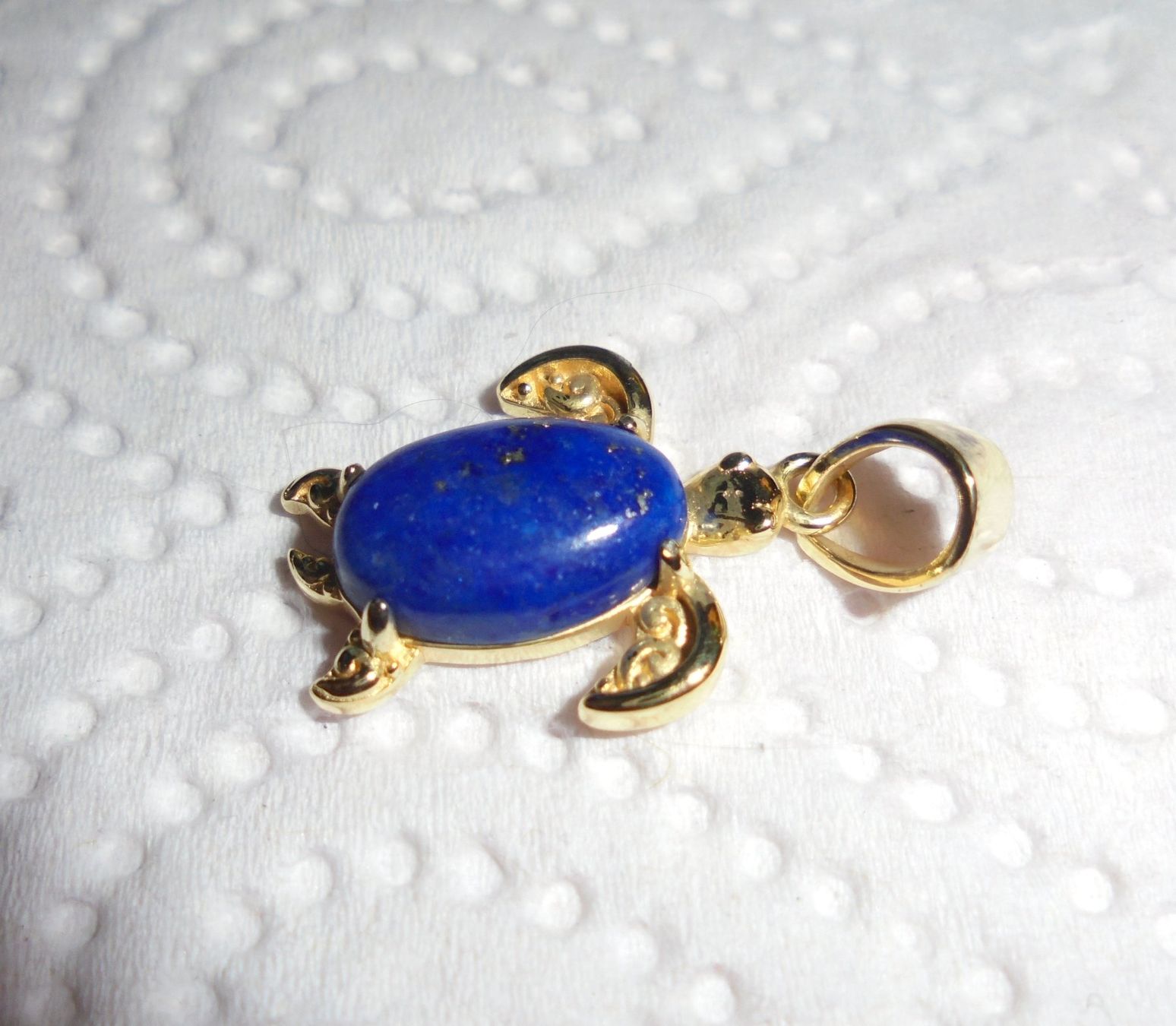 Ciondoli: Echtschmuck: Lapislazuli-Silberanhänger, vergoldet – Nuovo (secondo la descrizione) da Zuchwil venduto da maumauchi 4