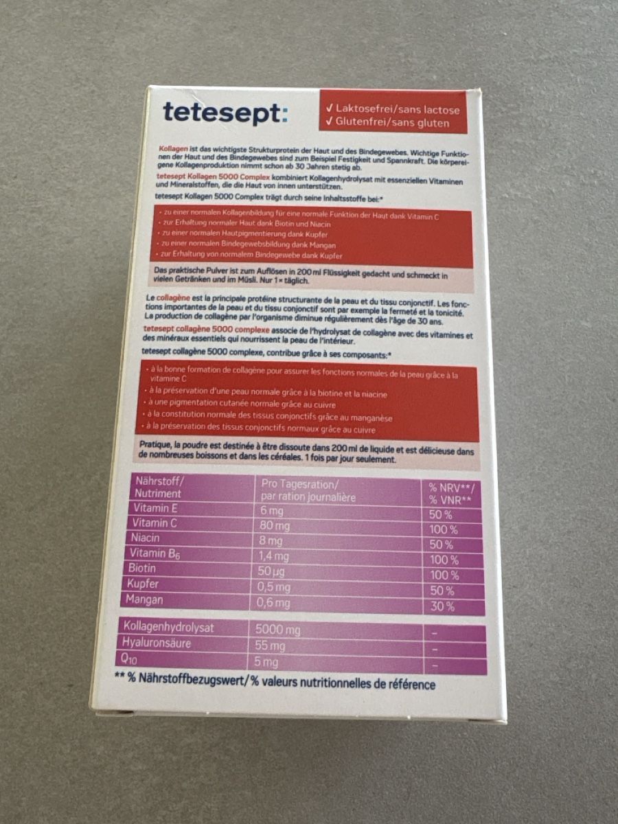 Cibi & Specialità: tetesept Kollagen 5000 Complex 10 Sachets neu – Nuovo (secondo la descrizione) da Erlinsbach venduto da Camara4 1