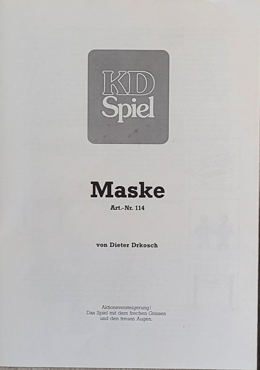 Giochi: Maske – Usato da altendorf venduto da keskomat 2
