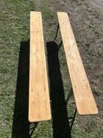 Festbank Set 2 Stück Holz klappbar gebrauchter Zustand