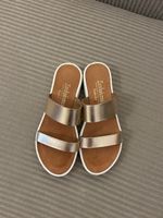 Sandalen goldfarben Leder