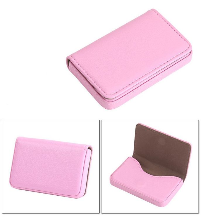 TOOLIN Elastischer Kartenhalter Pink - Minimalistische Brieftasche Mit D-Ring